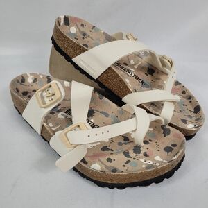 Birkenstock Mayari Eggshell Sandals Size 39 Women's 8 Men's 6 New In Box